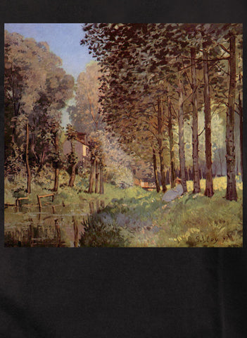 Alfred Sisley - Resting by a Stream at the Edge of the Wood Kids T-Shirt