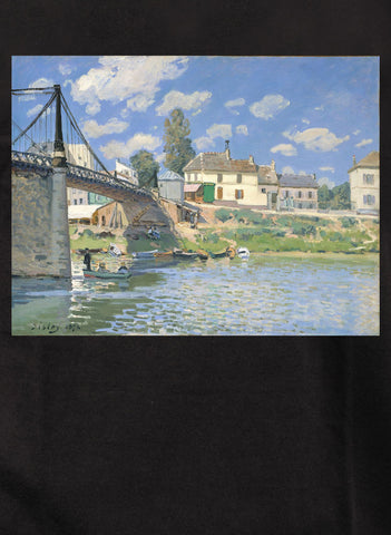 Alfred Sisley - The Bridge at Villeneuve-la-Garenne Kids T-Shirt