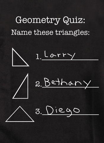 Geometry Quiz Kids T-Shirt