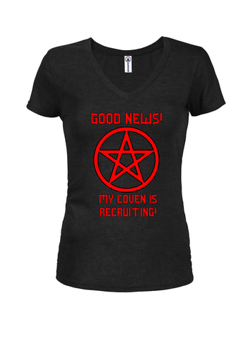 Good News My Coven is Recruiting Juniors V Neck T-Shirt
