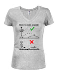 How to win at golf Juniors V Neck T-Shirt