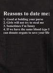 Reasons to date me Kids T-Shirt