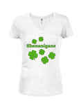 Shenanigans Juniors V Neck T-Shirt