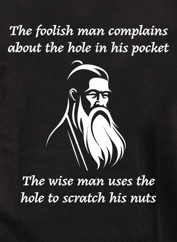 The foolish man complains about the hole in his pocket Kids T-Shirt
