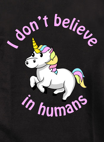 Unicorn I Don't Believe in Humans Kids T-Shirt