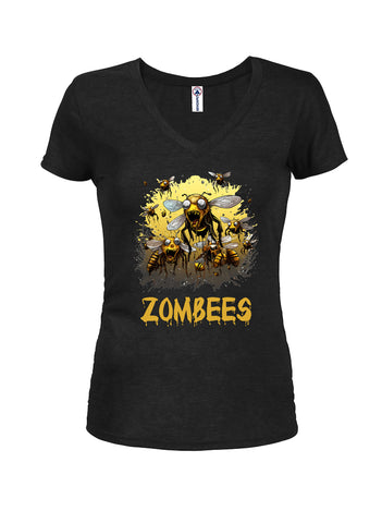 Zombees Juniors V Neck T-Shirt