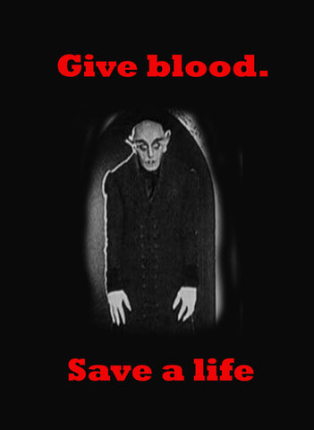 Nosferatu Give Blood Save a Life Kids T-Shirt