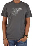Gun Schematic T-Shirt - Five Dollar Tee Shirts
