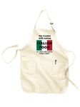 The Trouble with Eating Italian Food Apron