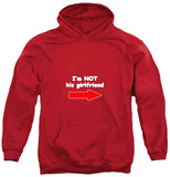 I'm Not His Girlfriend Red Hoodie