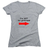I'm Not His Girlfriend Juniors Heather Grey