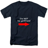 I'm Not His Girlfriend Navy T-Shirt