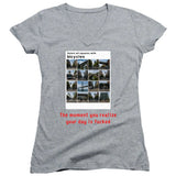 The Moment You Realize Juniors V Neck T-Shirt