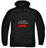I'm Not His Girlfriend Black Hoodie