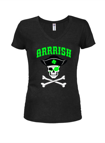 Arrrish Juniors V Neck T-Shirt