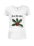 Bah Humbug Juniors Camiseta con cuello en V