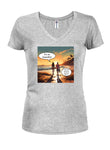 Beautiful Sunset Juniors V Neck T-Shirt