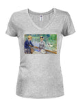 Berthe Morisot - Summer's Day Juniors V Neck T-Shirt