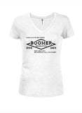 Boomer Generation Juniors V Neck T-Shirt