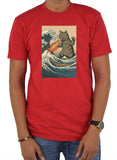 Catzilla Great Wave T-Shirt