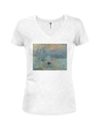 Claude Monet - Impression, Sunrise Juniors V Neck T-Shirt