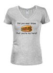 Did you ever know that you're my hero? Juniors V Neck T-Shirt