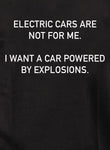 Electric Cars Are Not For Me Kids T-Shirt