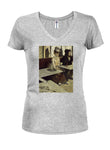 Edgar Degas - The Absinthe Juniors V Neck T-Shirt