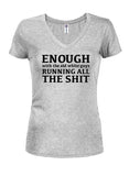 Enough With the Old White Guys Juniors V Neck T-Shirt