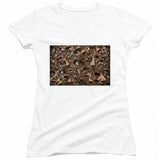 Facial Recognition Juniors V Neck T-Shirt