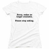 FV10096 Sorry, Nudes No Longer Available. Please Stop Asking White Girls V Neck