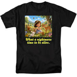 FV10099 What a Nightmare Time to Be Alive Black T-Shirt