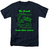 FV10100 The French Know Their Curves Navy T-Shirt