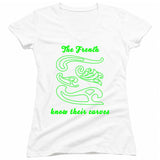FV10100 The French Know Their Curves White Girls V Neck