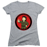 FV10101 Viva la Revolucion Heather Grey Girls V Neck