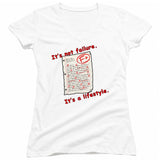 FV10102 It's Not Failure. It's a Lifestyle White Girls V Neck