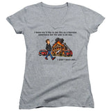 FV10103 I Know You'd Like to See This as a Learning Experience Heather Grey Girls V Neck