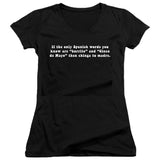 FV10104 If the Only Spanish Words You Know Are Burrito and Cinco de Mayo Black Girls V Neck