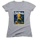 FV10105 The Lost World 1925 Movie Poster Heather Grey Girls V Neck