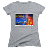 FV10108 Le Fantome du Moulin Rouge 1925 Movie Poster Heather Grey Girls V Neck