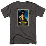 FV10111 Rudolph Valentino The Eagle 1925 Movie Poster Charcoal T-Shirt