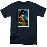 FV10111 Rudolph Valentino The Eagle 1925 Movie Poster Navy T-Shirt