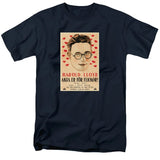 FV10117 Girl Shy 1924 Harold Lloyd Swedish Movie Poster Navy T-Shirt