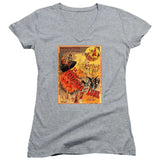 FV10119 Le Voyage dans la Lune 1902 Georges Méliès Movie Poster Heather Grey Girls V Neck