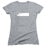 Edgar Allan Poe Still Dead Juniors V Neck T-Shirt