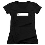 Edgar Allan Poe Still Dead Juniors V Neck T-Shirt