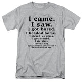 FV10129 I Came I Saw I Got Bored Heather Grey T-Shirt