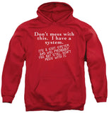 FV10130 Don't Mess With This I Have a System Red Hoodie