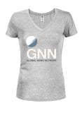 GNN-Global News Network Juniors V Neck T-Shirt