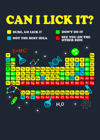 Can I Lick It Periodic Table Kids T-Shirt